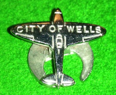 City of Wells Spitfire fund badge.