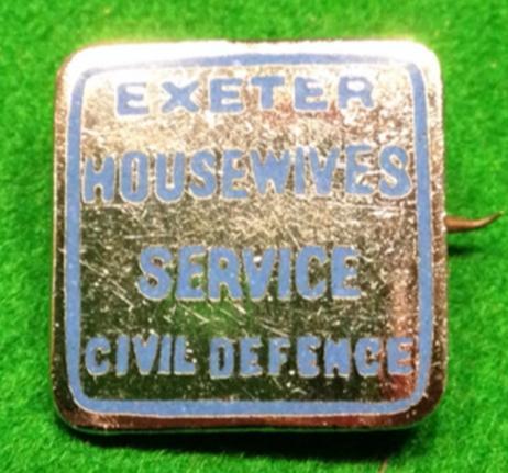 Exeter CD Housewives service lapel badge. 