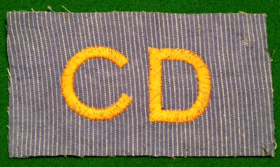 Civil Defence badge for nursing overall.