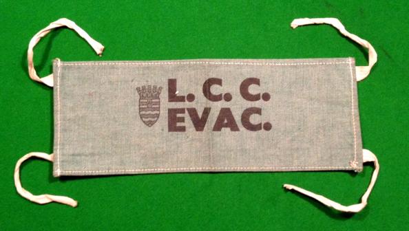 L.C.C. Evacuation Armband.