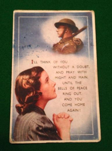 Wartime Sentimental Postcard.