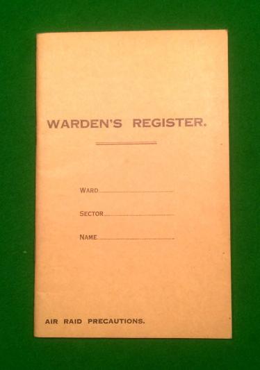 Warden's Register.