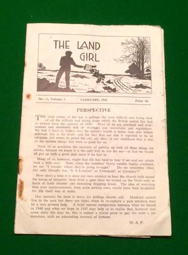 February 1945 Edition of the Land Girl.