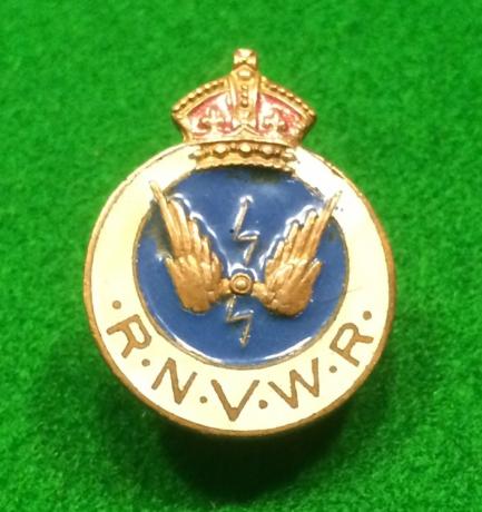 Royal Naval Volunteer ( Wireless ) Reserve lapel badge.