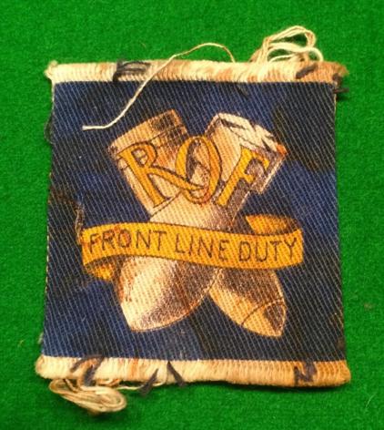 Royal Ordnance Factory Cloth Badge.