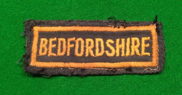 Bedfordshire Civil Defence area title.