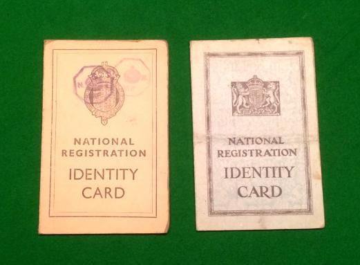 First and Second Issue National Registration ID Cards.