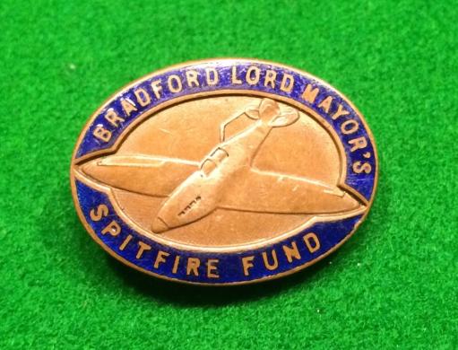 Bradford Lord Mayor's Spitfire Fund lapel badge.