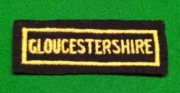 Gloucestershire Civil Defence area title.