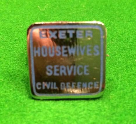 Exeter CD Housewives service lapel badge. 