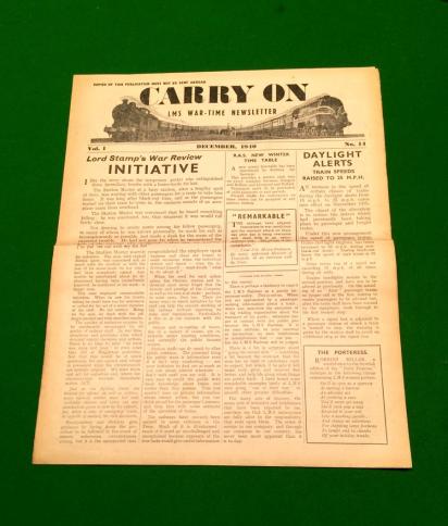 ' Carry On ' -  LMS Wartime Newsheet.