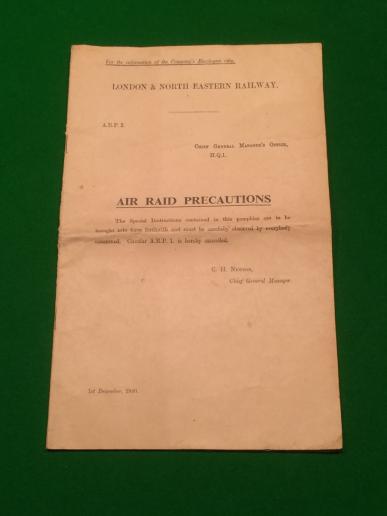 LNER Railway ARP Manual.