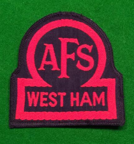 AFS West Ham breast badge.