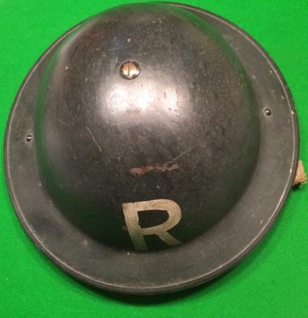 Civil Defence Rescue helmet.