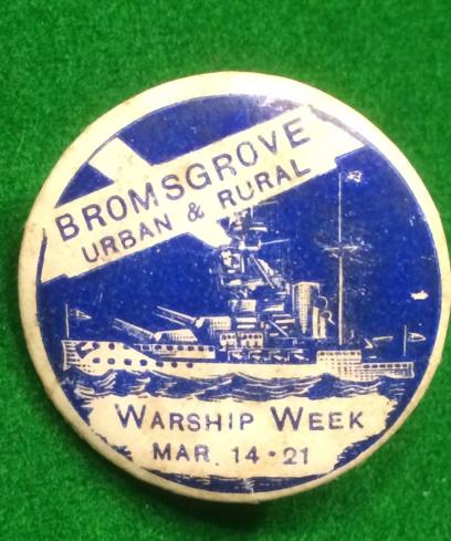 Bromsgrove Urban & Rural Warship Week badge.