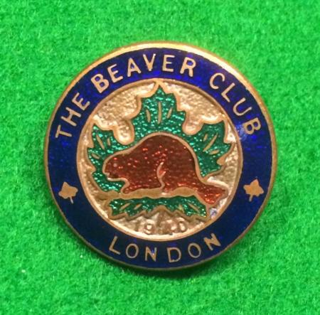 The Beaver Club lapel badge.