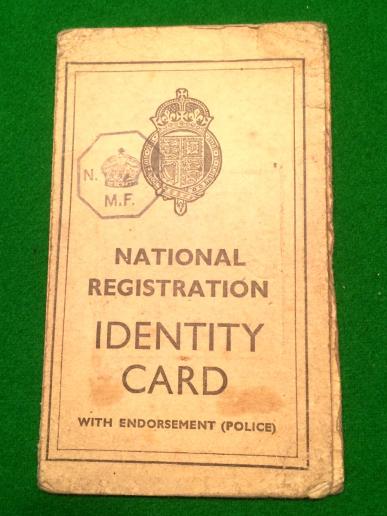 First Issue National Registration ID Card with Police Endorsement.