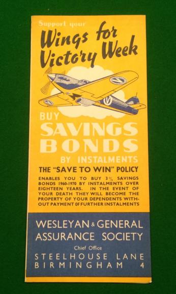 Wings for Victory Savings Bond Application.