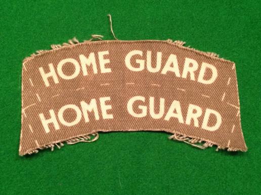 Uncut Home Guard Shoulder titles.