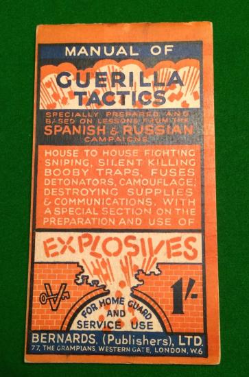 Manual Of Guerilla Tactics & Explosives.