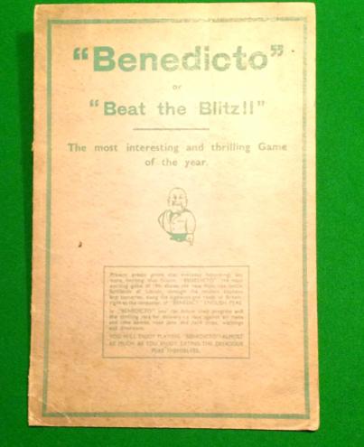 Benedicto or ' Beat the Blitz ' board game.