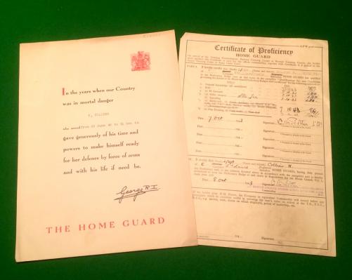 5th Lancs ( Preston ) Home Guard Certificates.