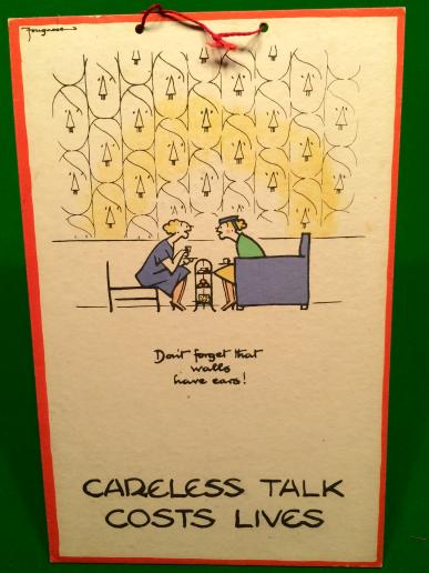 Careless Talk Costs Lives poster by Fougasse. 