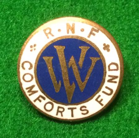 RNF Comforts Fund badge,