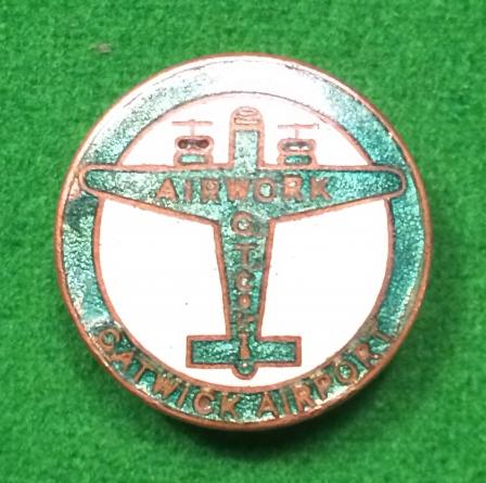 Airwork Gatwick Airport National Service Badge.