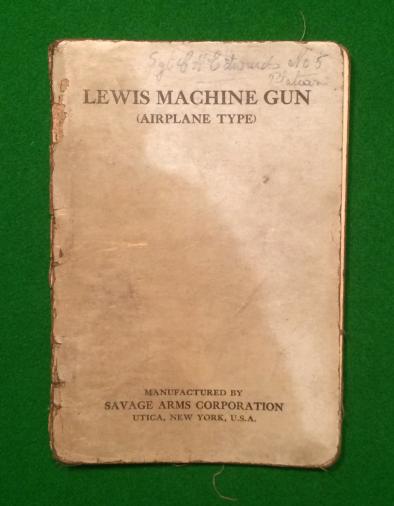 Lewis Machine Gun ( Airplane Type ) Manual.