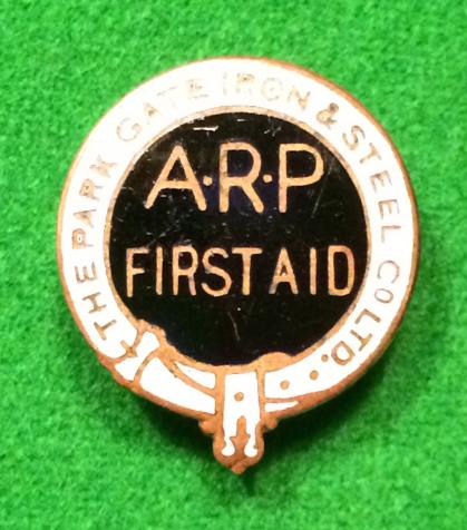 The Park Gate Iron & Steel Co.Ltd ARP Lapel badge.