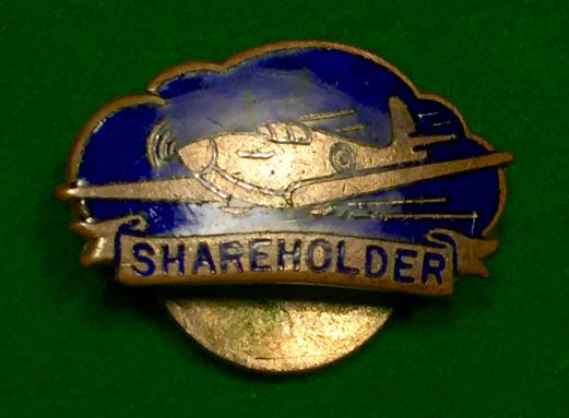 Spifire ' Shareholder ' badge.