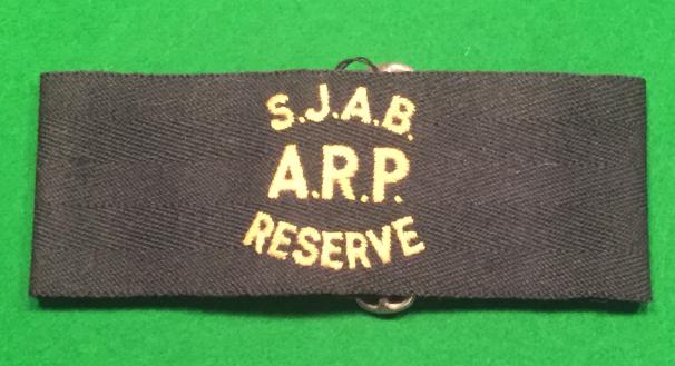 St.John Ambulance Brigade ARP Reserve Armband.