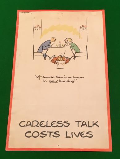 Careless Talk Costs Lives poster by Fougasse. 