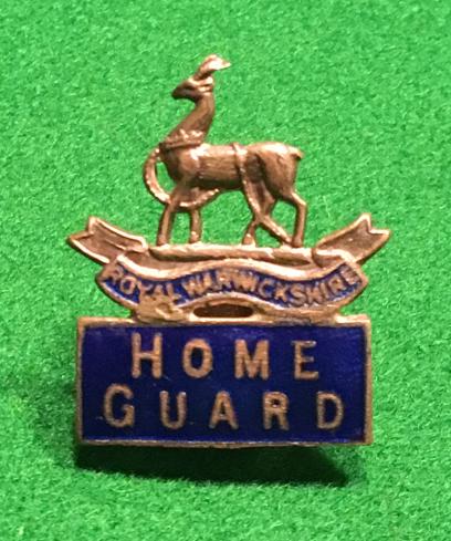 Warwickshire Home Guard Lapel Badge.