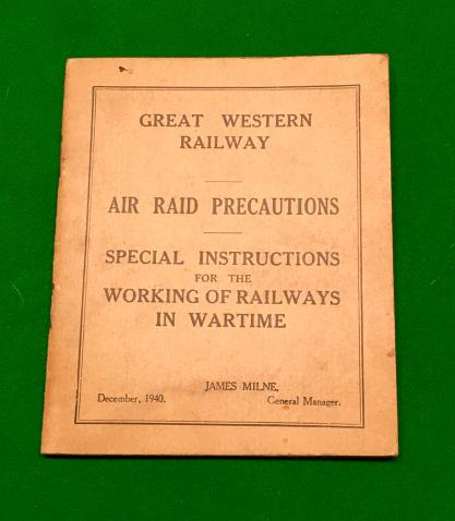 Great Western Railway - Air Raid Precautions.