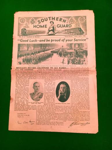 Southern Railway Home Guard Newspaper. Jan 1945