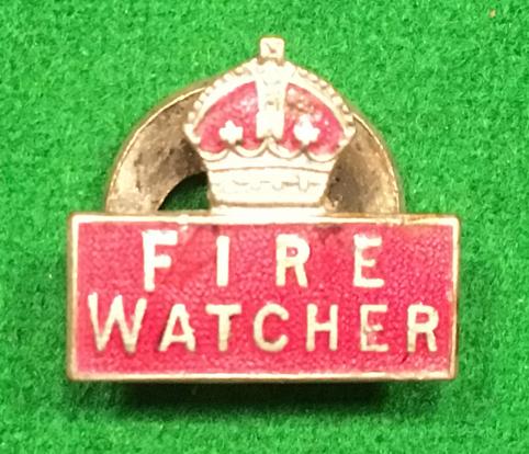 Fire Watcher's lapel badge.