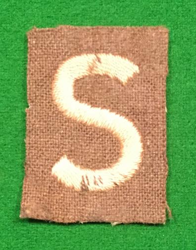 London Home Guard ' S ' Zone Sleeve Badge.