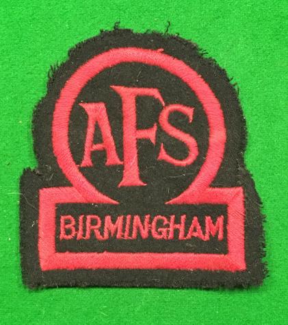 Birmingham AFS Breast badge.