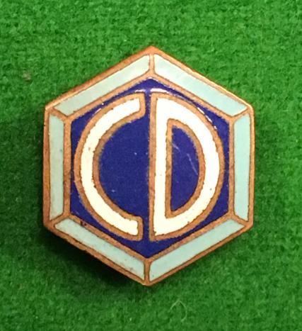 Civil Defence Lapel Badge.