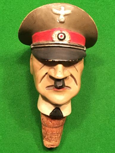 Hitler Caricature Wine Stopper.