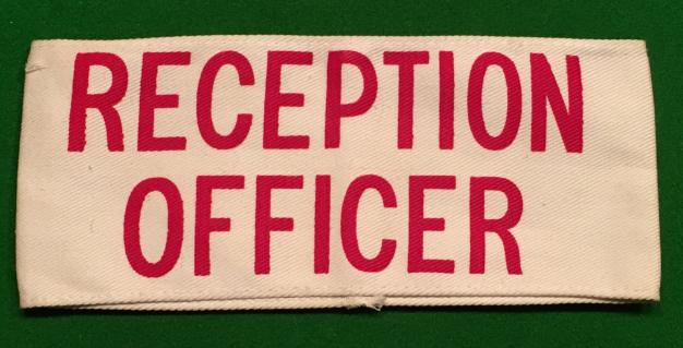 NFS ' Reception Officer ' Armband.