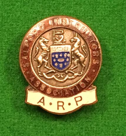 Salford ARP Instructors Association Lapel Badge.