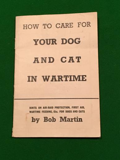 Care of Your Cat and Dog in Wartime booklet.