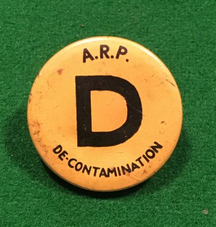 ARP Decontamination lapel badge.