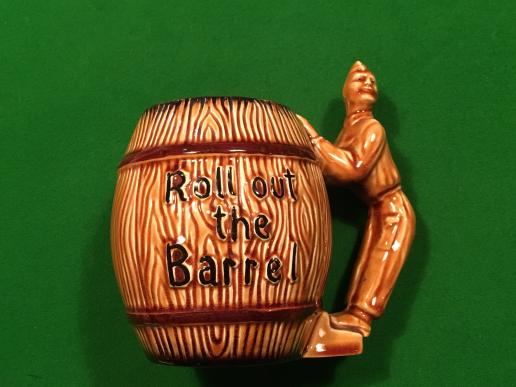 Wartime ' Roll out the Barrel ' Novelty Mug.