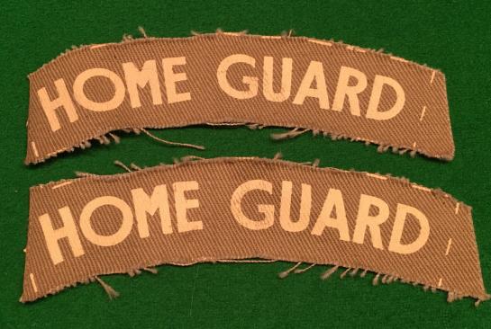 Home Guard Shoulder titles.