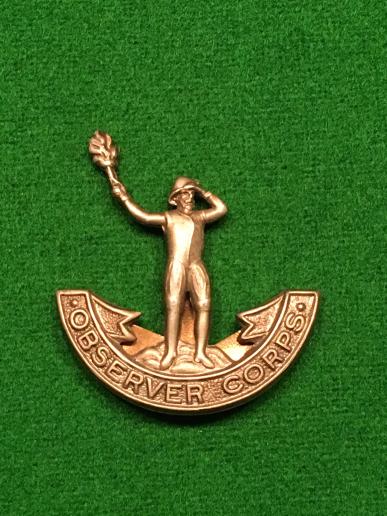 Observer Corps Officer's Cap Badge.