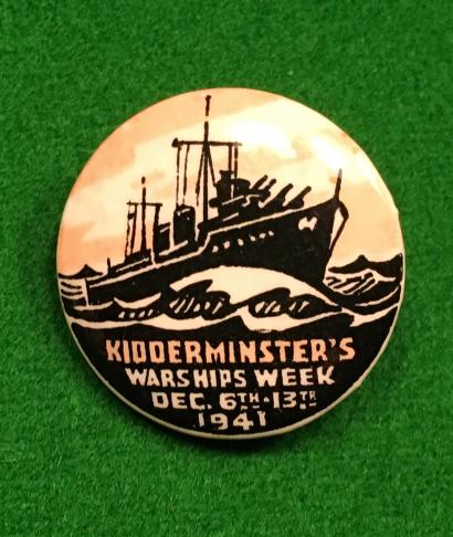 Kidderminster Warship Week badge.